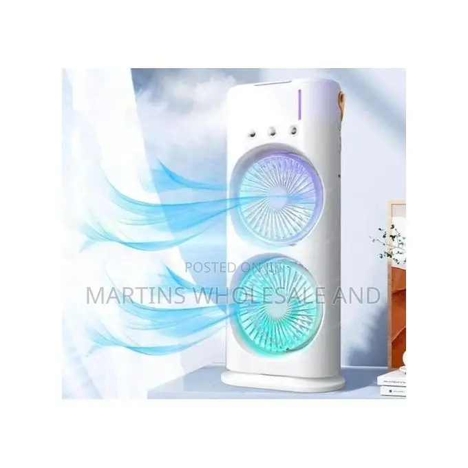 Portable, Rechargeable, Double-Ended Misting Fan