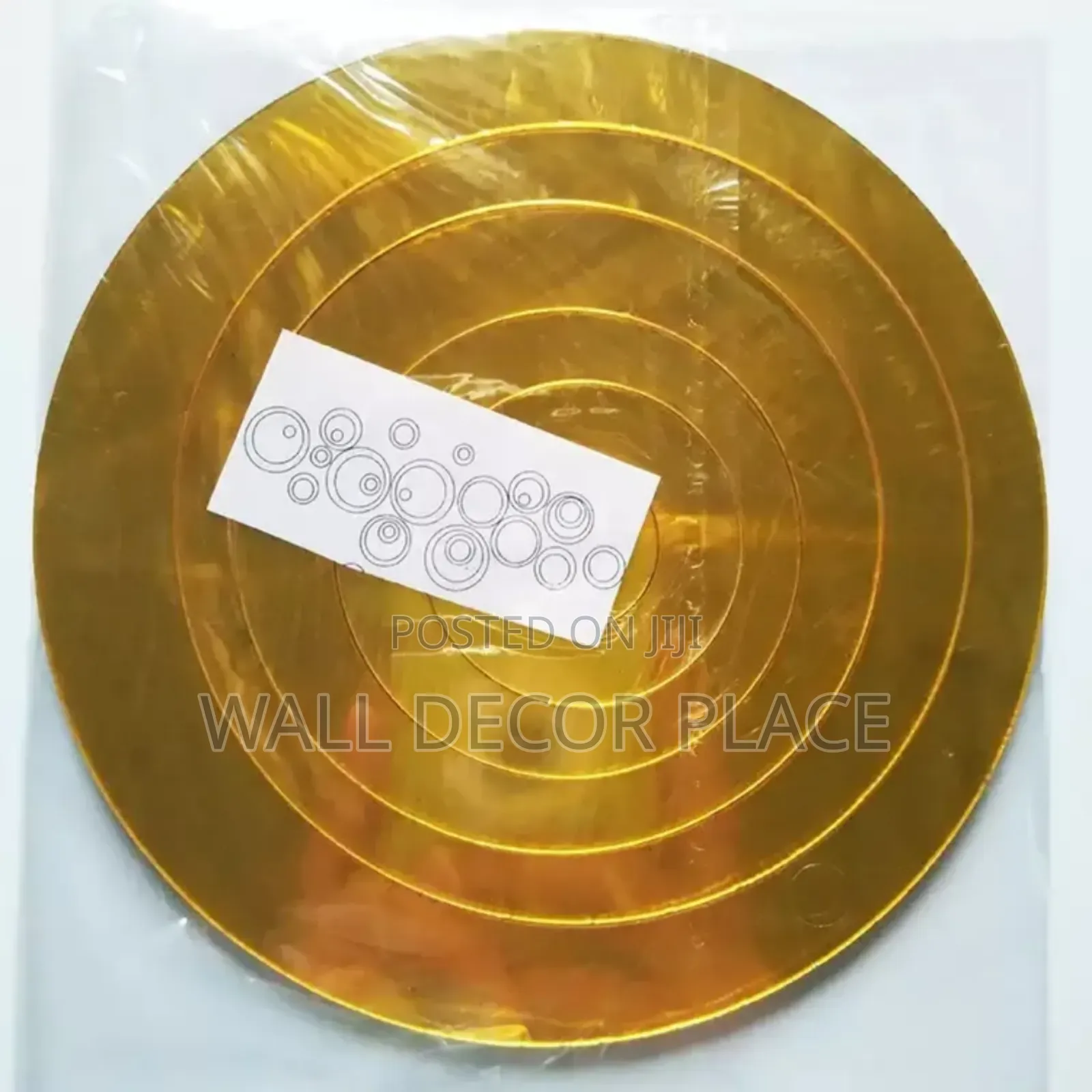 Ring Acrylic Mirror Sticker( Gold, Black, Silver)