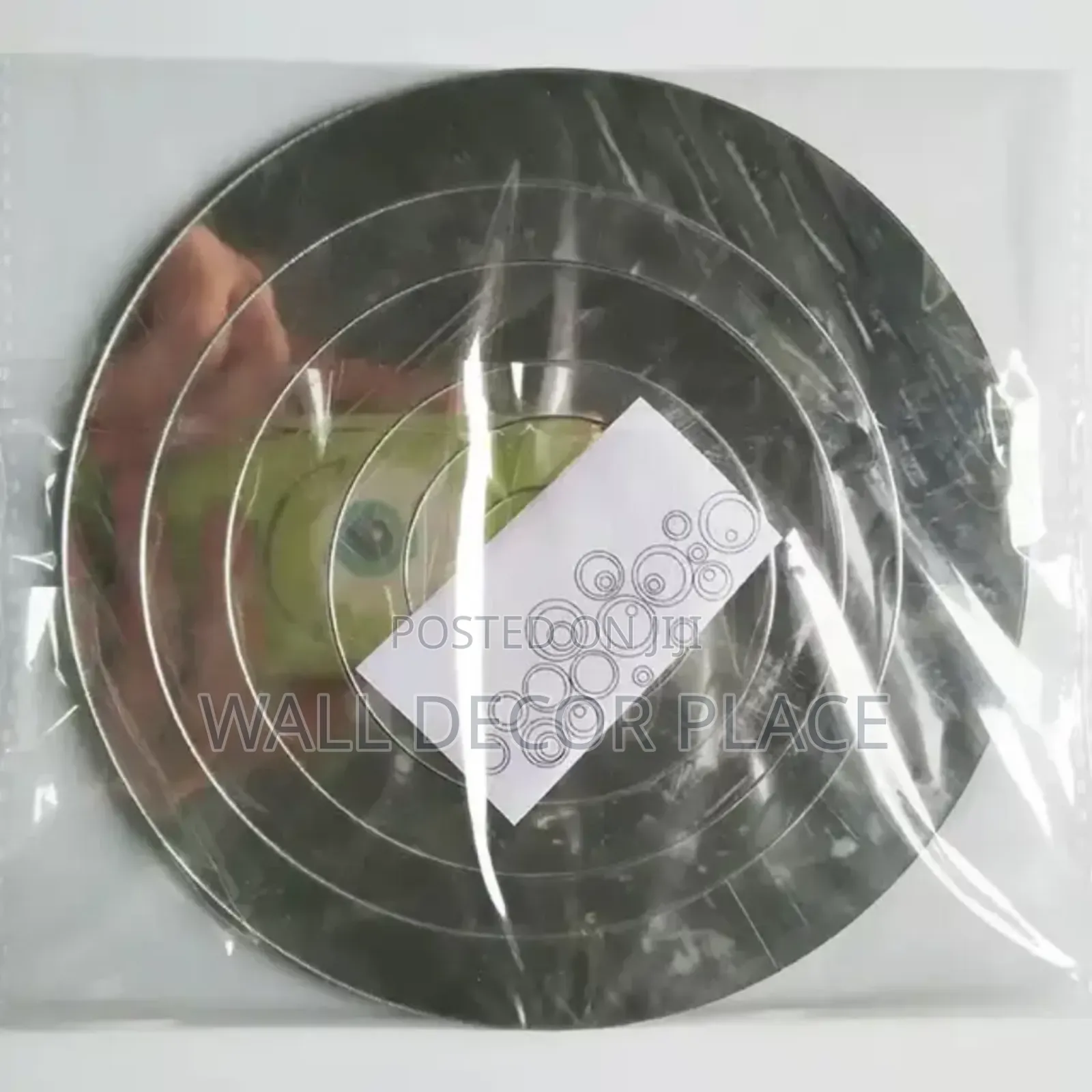 Ring Acrylic Mirror Sticker( Gold, Black, Silver)