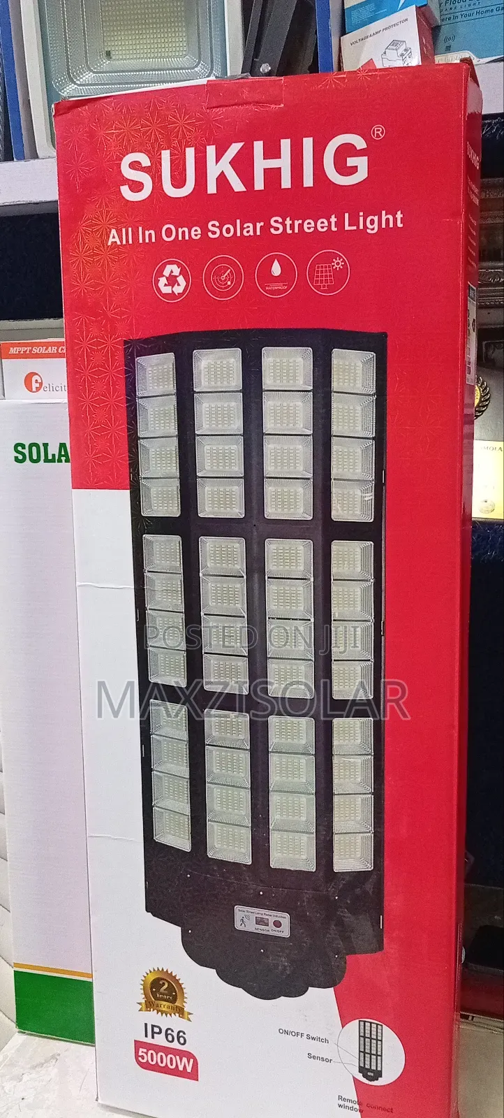 5000watts Sukhig Solar Street Light