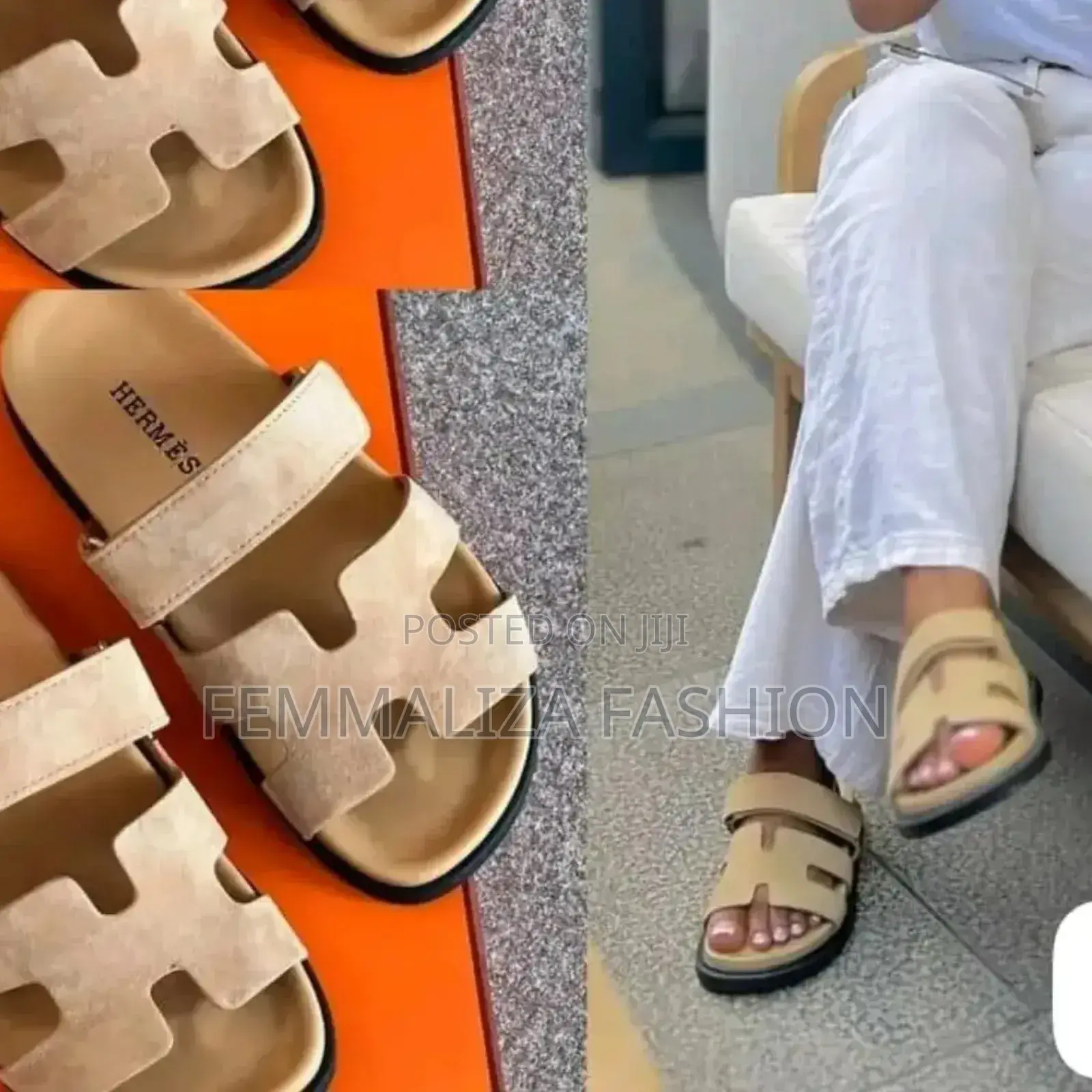 Ladies Hermes Slides