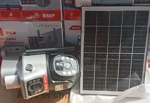 Solar CCTV Camera Dual Lens 8mp 4g