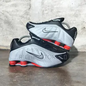 Nike Shox R4 Black Grey Red