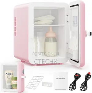 4l Pink Fridge Quiet Portable Small Refrigerator Ac/Dc Cooler Warmer