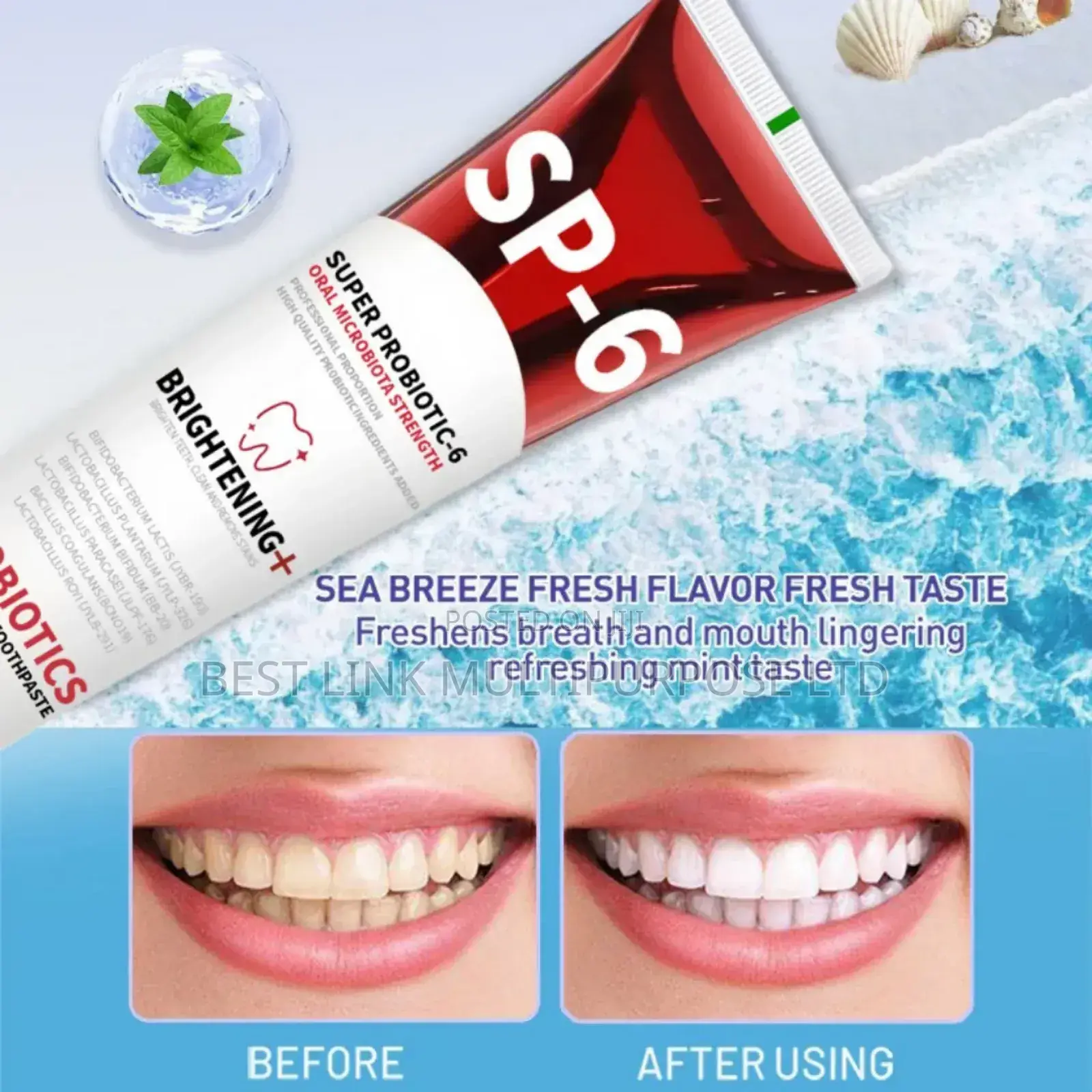 Sp 6 Super Probiotics Toothpaste Sp6 Teeth Whitening 140g
