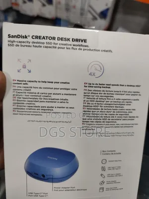 Sandisk Creator SSD Desk Drive 4tb