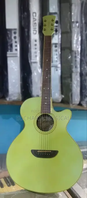 Orange Wood Acoustic Guitar – Clean Sound Classic Design