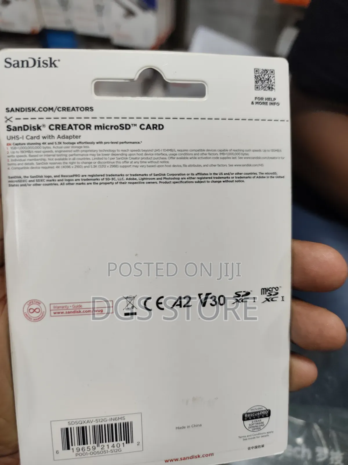 Sandisk Creator Micro Sd 512gb Memory