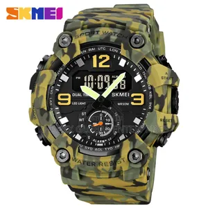 Skmei Mens Wristwatch Digital and Analog Water Resistant ( Green Camo)