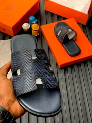 Multi Coloured Hermes Leather Slippers