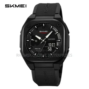 Skmei Wristwatch Unisex Waterproof Electronic Sports Watch (Black)