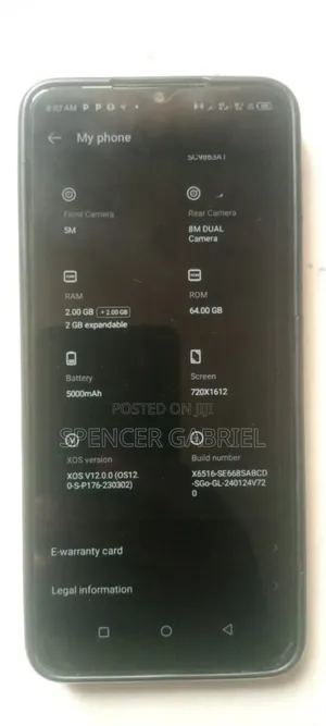Infinix Smart 7 HD 64 GB Black