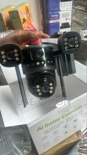 V380 3 Lens Solar Camera Waterproof PTZ Hd