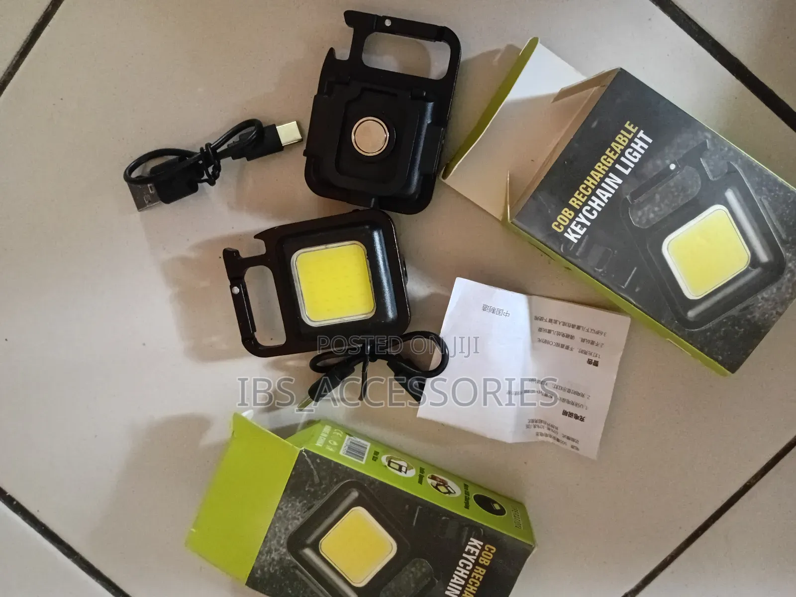 Usb Rechargeable Key Chain Light