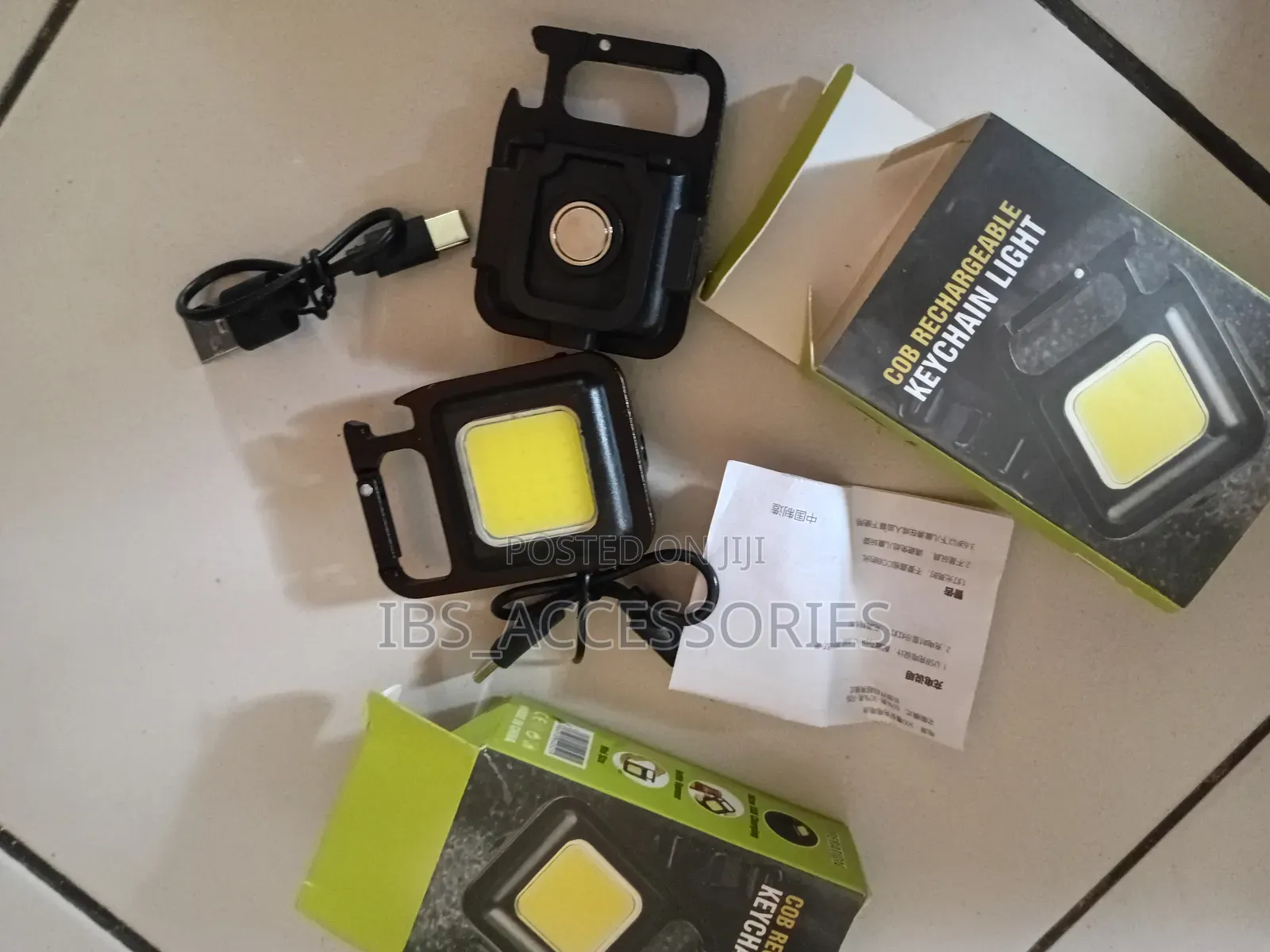 Usb Rechargeable Key Chain Light