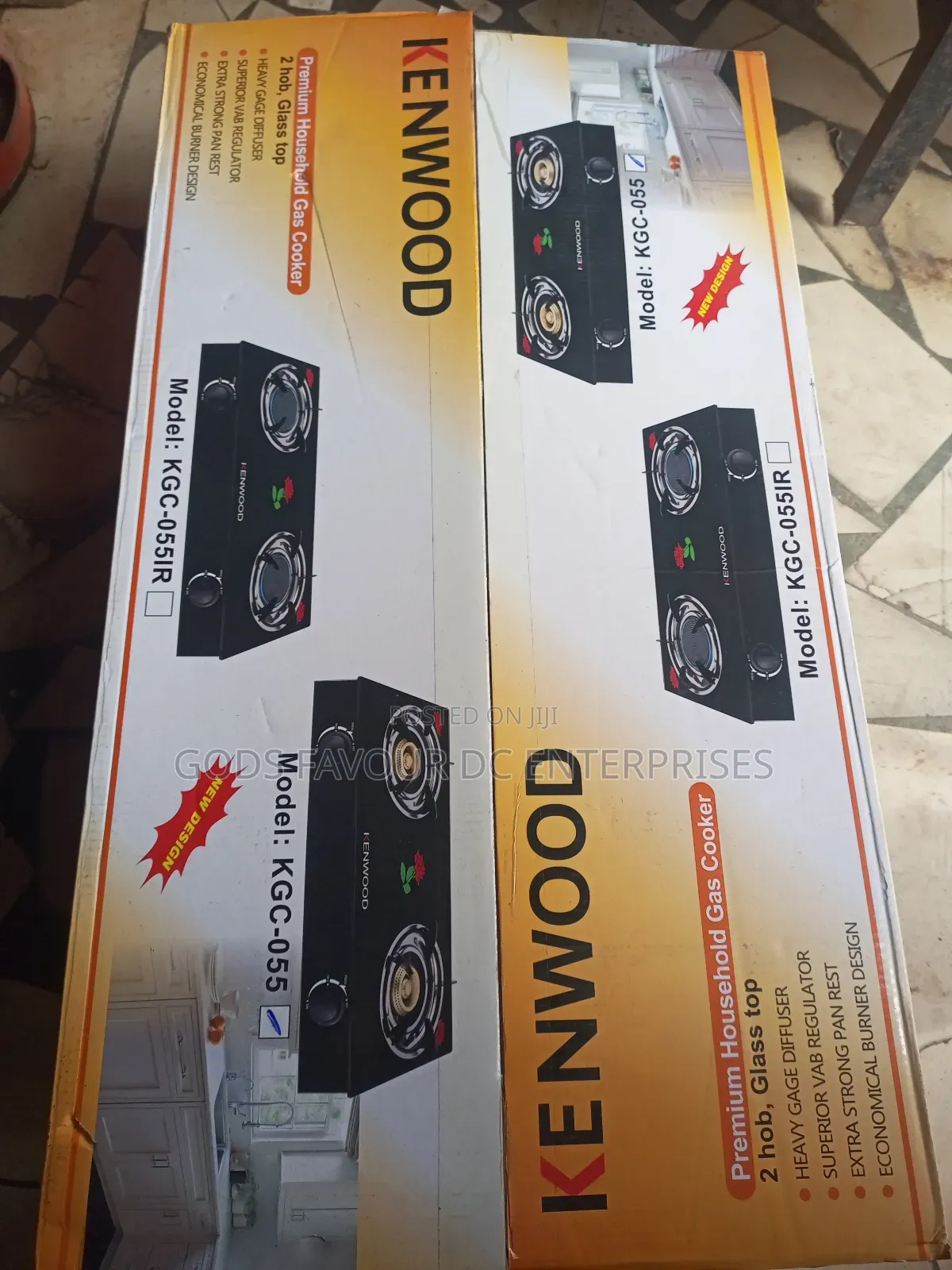 Kenwood Two Burner Gas, Glass