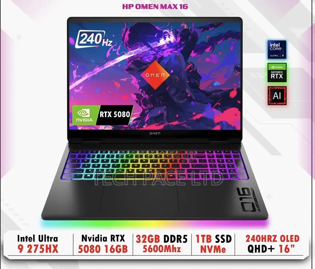 New Laptop HP Omen Max 16 32GB Intel Core Ultra 9 SSD 1T