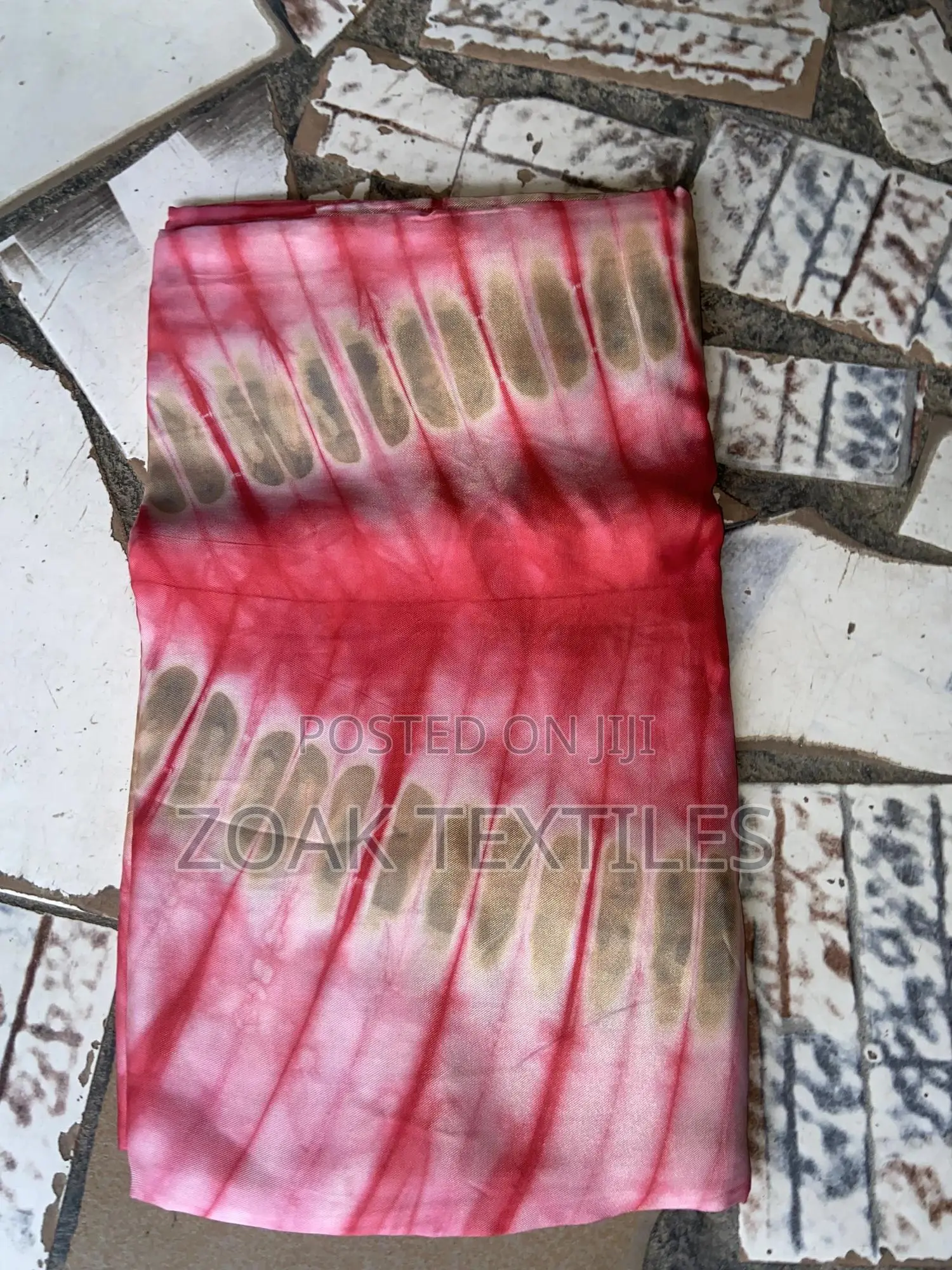 Adire Silk Fabric