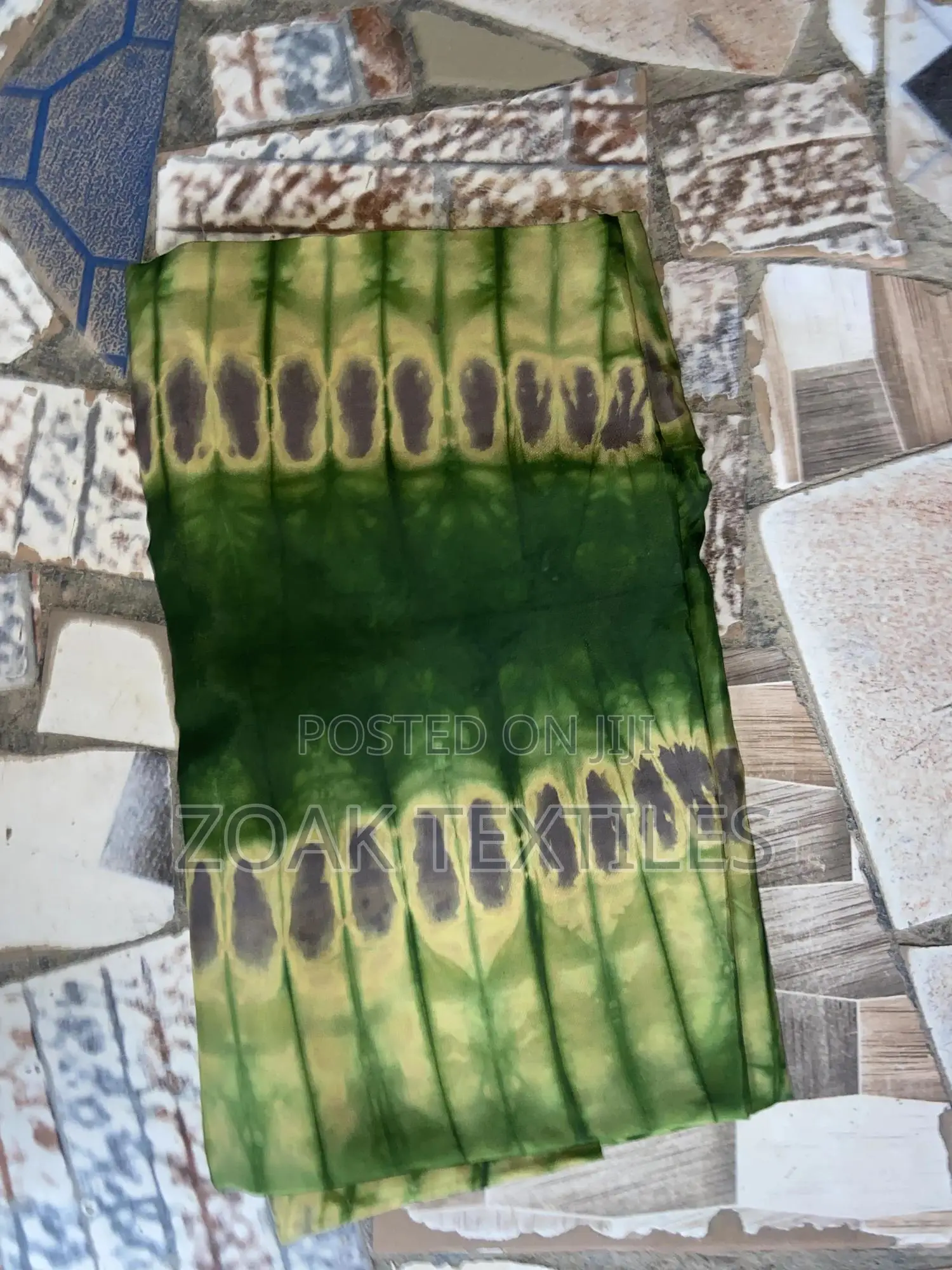 Adire Silk Fabric