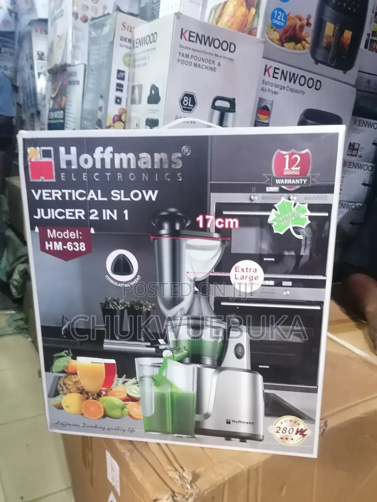 Hoffmans Vertical Slow Juicer 2in1