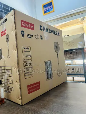 Charweek Solar Fan 12hrs Lasting With 12w Solar Panel