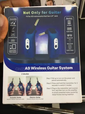Original A9 Wireless Guitar Transmitter Receiver Set (Brand New)