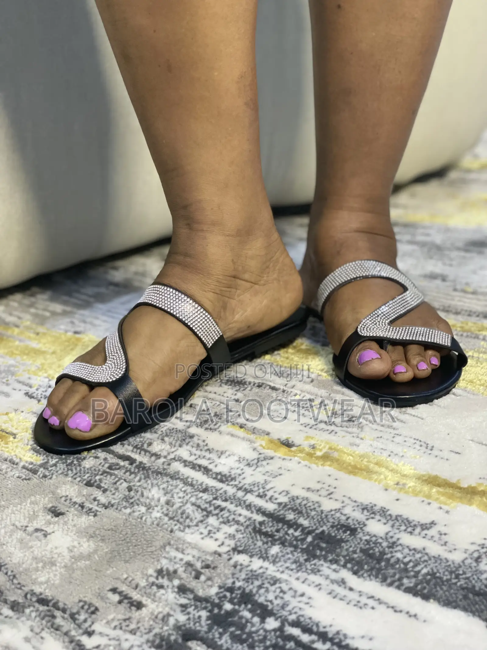 Size 43 Langmoon Fashion Rhinestone