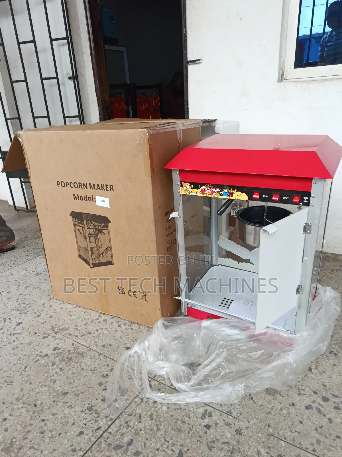 Foreign Popcorn Machine