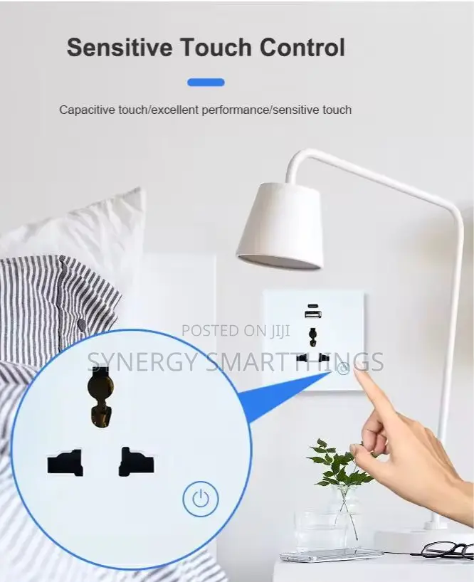Tuya Zigbee Smart Single Socket Black and White Color