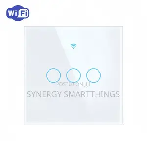 Tuya Wi-Fi 3 Gang Smart Switch Black and White
