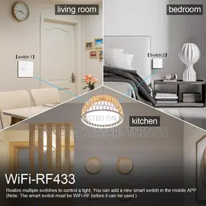 Tuya Wi-Fi 3 Gang Smart Switch White Color