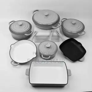 11pcs Set Enamel Cast Iron Cookware