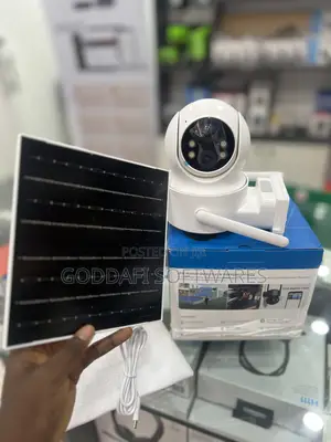 360 Wifi Solar Camera With Battery | Goddafi Stores