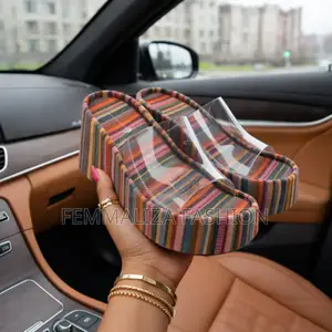 Transparent Ladies Wedge Slippers