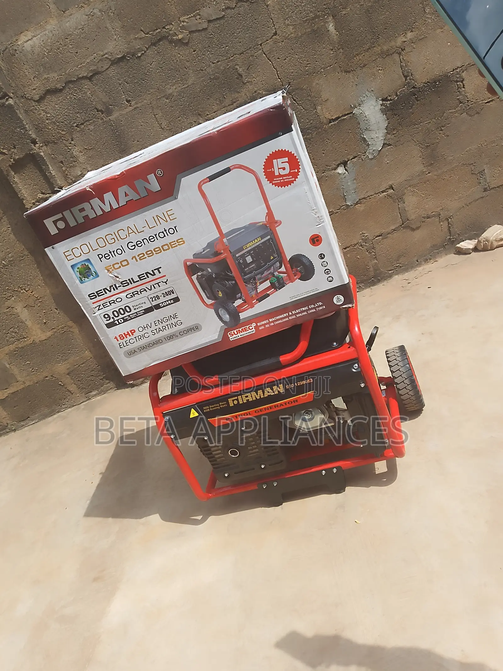 Firman Eco12990es Electric Recoil Start