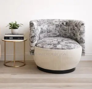 Modern Curved Accent Chair