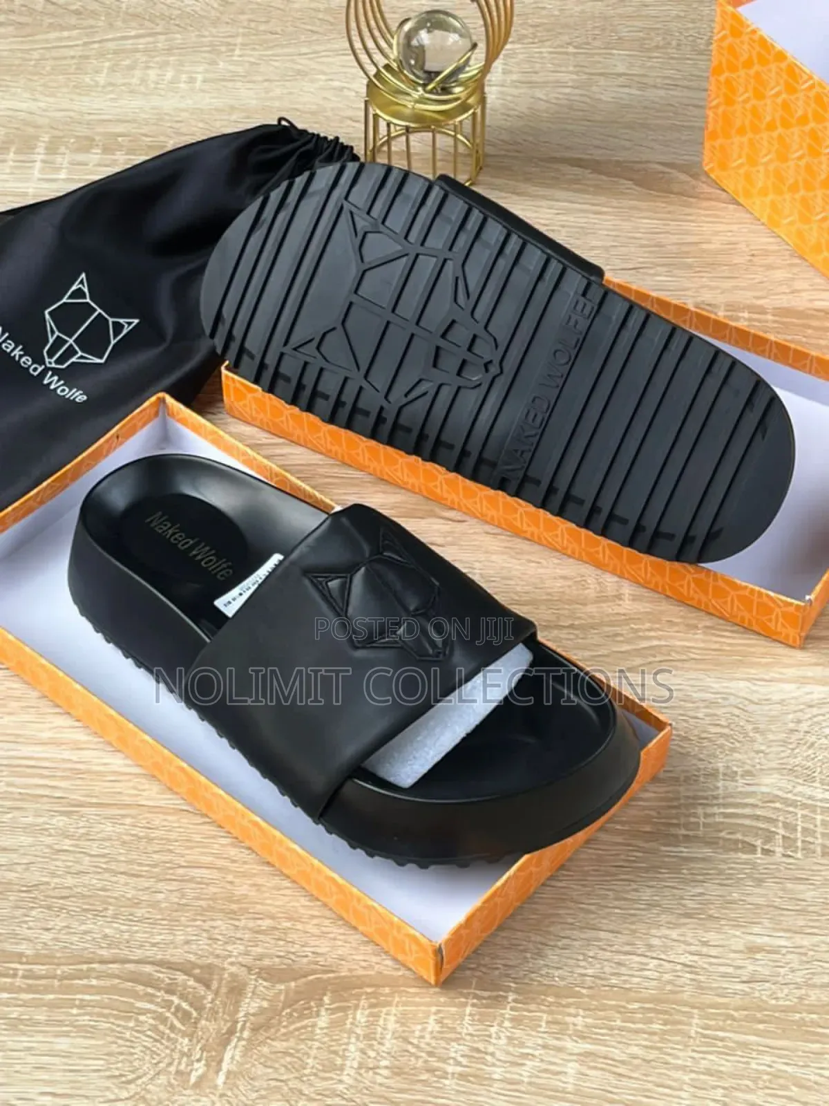 Naked Wolfe Leather Slides
