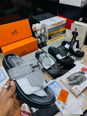 Hermes Leather Palm Slippers