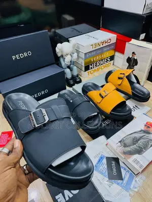 Pedro Leather Palm Slippers