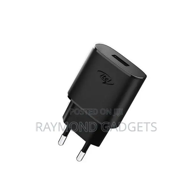 Itel 5v 1a Fast Charger + Free Micro Usb Cable – Black