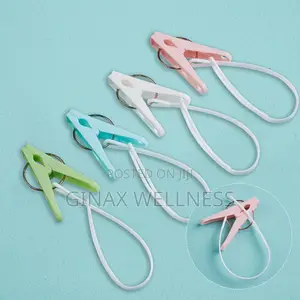 Clothes Pegs With Hanging Loop (24 Pieces Per Pack, Multi-Color Pack)