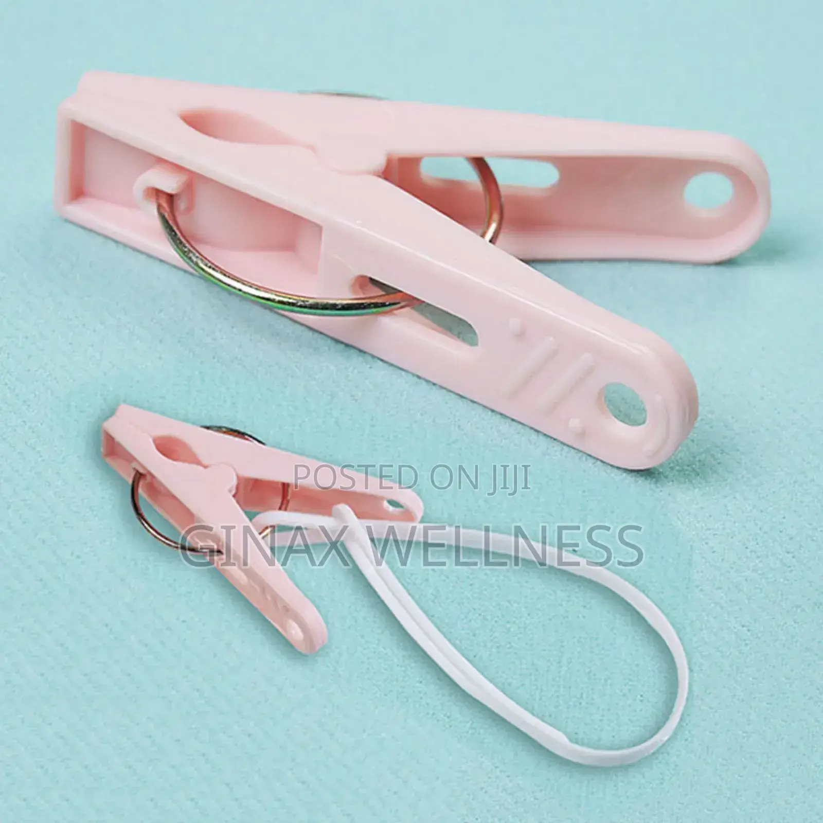Clothes Pegs With Hanging Loop (24 Pieces Per Pack, Multi-Color Pack)
