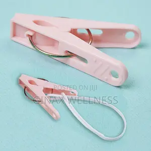 Clothes Pegs With Hanging Loop (24 Pieces Per Pack, Multi-Color Pack)