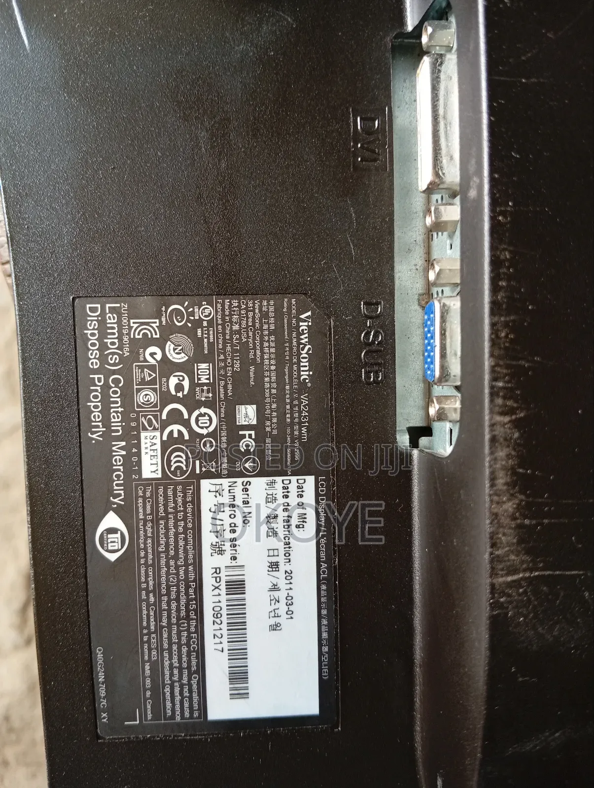 Monitor Flat Screen