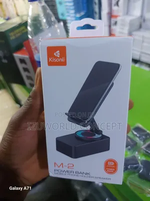 Phone Stand With Speaker  and Power Bank