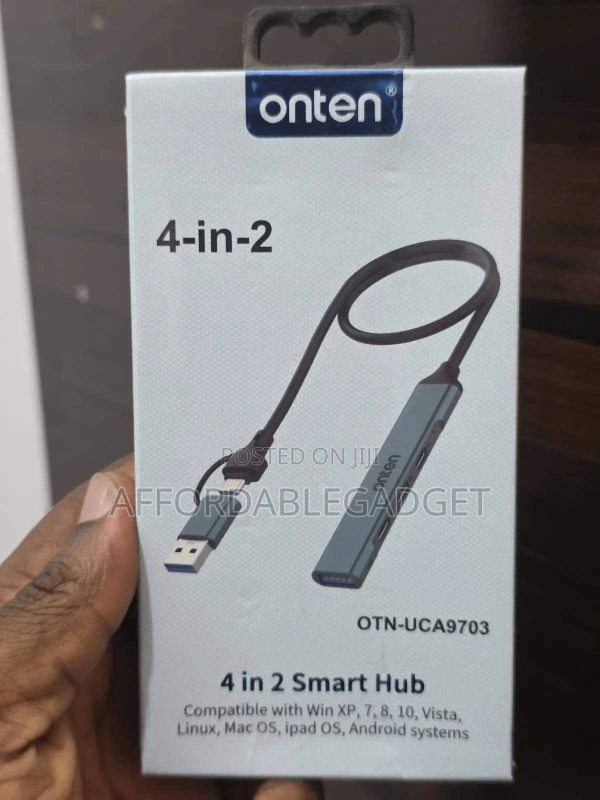 Onten 4 in 2 Smart 3 Port Type C Hub