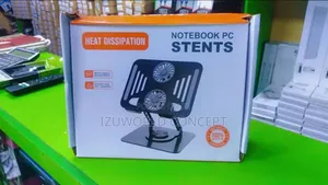Laptop  Stand With 360 Rotation and Double Cooling Fan