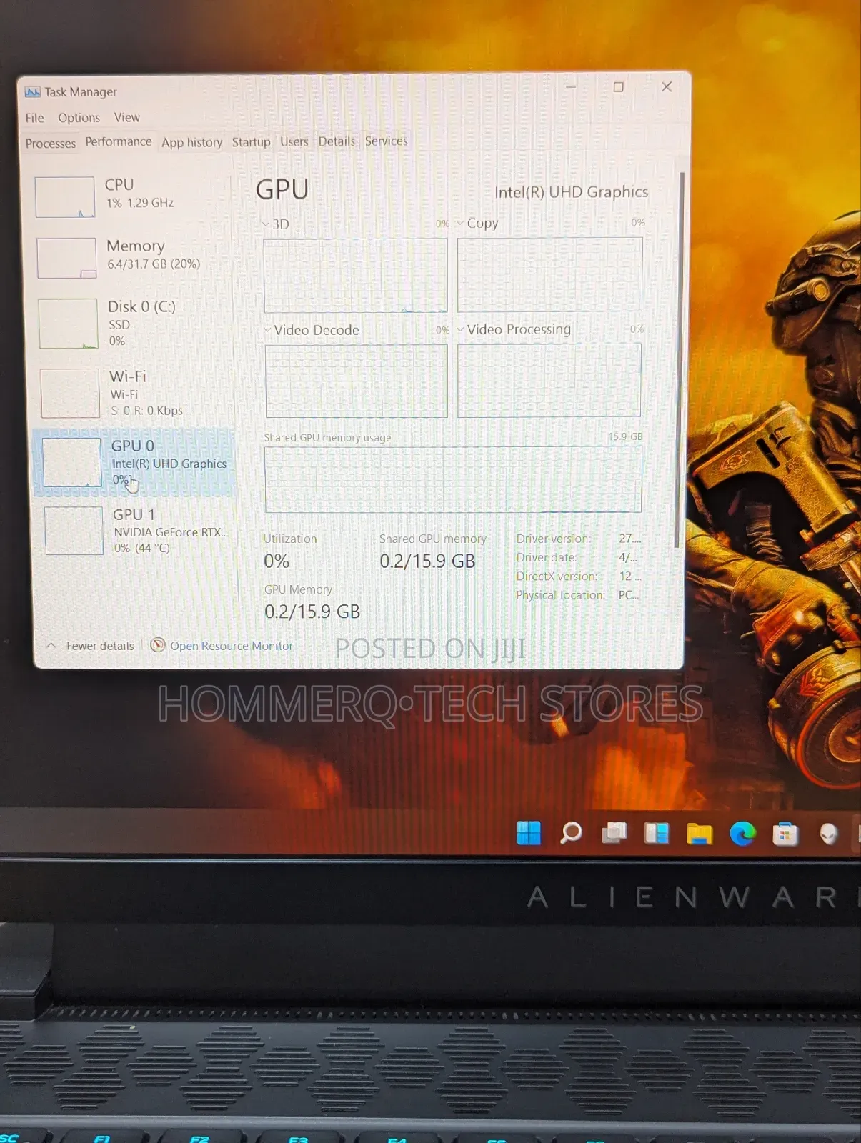 Laptop Dell Alienware M15 R6 32GB Intel Core i7 SSD 512GB