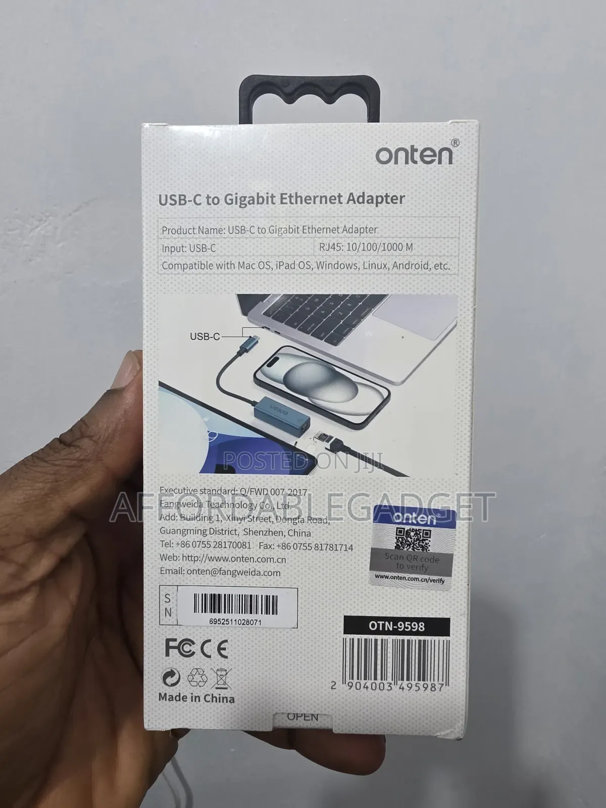 Onten Usb C to Gigabit Ethernet Adapter