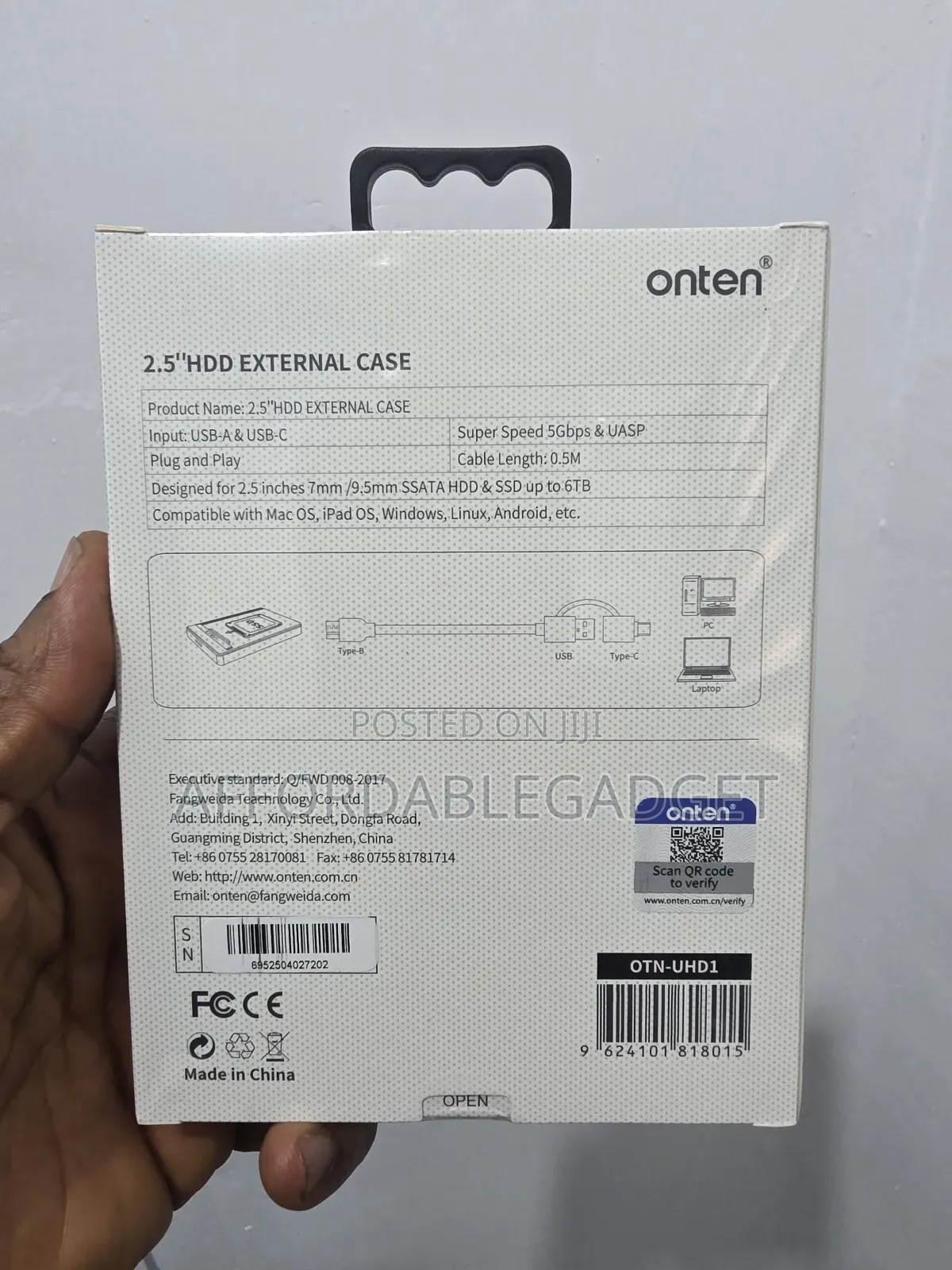 Onten 2.5 HDD External Case 3.2 Gen